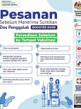 Pesanan Sebelum Menerima Suntikan Dos Penggalak (Booster Dose)